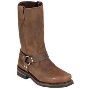 Milwauke Boots Brown Leather Harness Boots by Carrol. Ladies Wrangler 