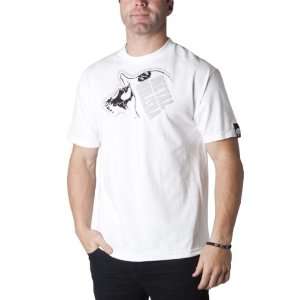 Metal Mulisha Blockbuster Mens Short Sleeve Casual Shirt   White / X 