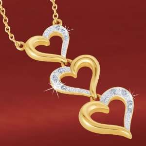 Message of Love Diamond Heart Pendant Jewelry