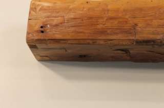   hewn barn beam rustic log shelf, 1800s wormwood Cedar 48 wide  