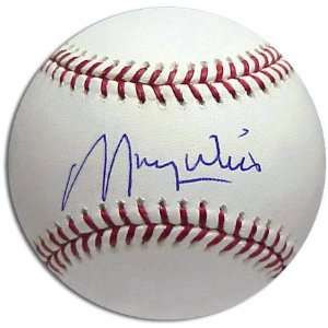  Maury Wills Autographed Baseball