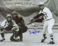 Pirates Roberto Clemente 3000 Hit Signed by Catcher  