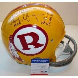  Hanburger SIGNED Redskins Proline RK Helmet PSA