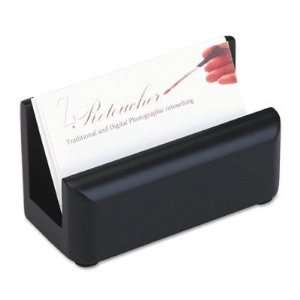  Wood Tones Business Card Holder   Capacity 50 2 1/4 x 4 Cards 