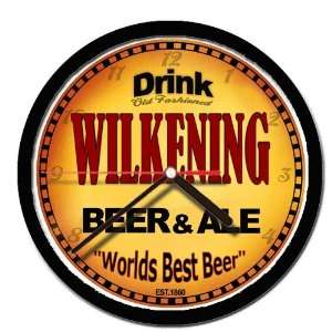  WILKENING beer and ale cerveza wall clock 