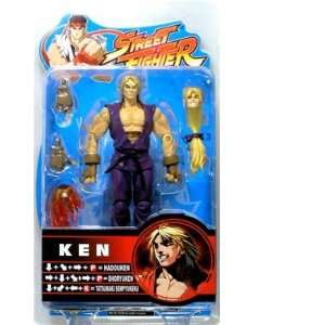  Street Fighter Ken Purple Costume Action Figure Toys 