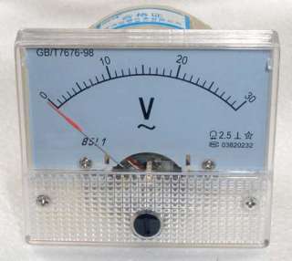 AC 30V VoltMeter Analog Panel meter Pointer voltmeter AC 0 30V  