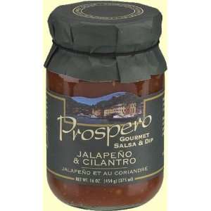 Prospero Jalapeno Green Gourmet Salsa & Dip (16 oz. glass jar)  