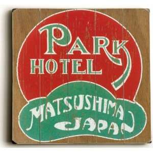  Wood Sign  Park Hotel Matsushima Japan