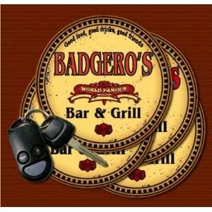  BADGEROS Family Name Bar & Grill Coasters Kitchen 