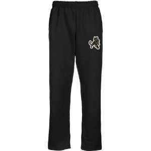Adelphi University Panthers Logo Applique Sweatpants   Black  
