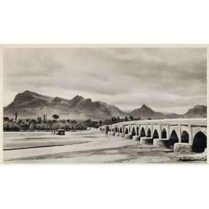  1937 Bridge Zayandeh Rud River Isfahan Esfahan Iran 