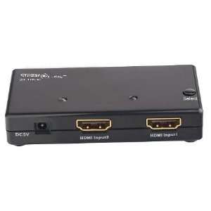  HDMI 2x1 Switch Auto Sensing Inputs Offers High Definition 