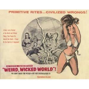 Weird Wicked World Movie Poster (11 x 14 Inches   28cm x 36cm) (1966 