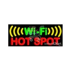  Wi Fi Hot Spot Neon Sign 13 Tall x 32 Wide x 3 Deep 