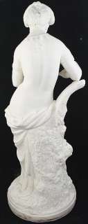 1879 Large Mintons Parian Porcelain Woman Figurine  