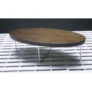  Wholesale Interiors CT 3806, Oval wood top coffee table 