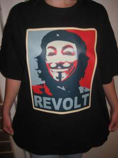   Occupy Che Guevara REVOLT T shirt ANON 4Chan Small to 3XL  