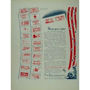   Ad Pitney Bowes Postage Patriotic Metered Slogans   Original Print Ad