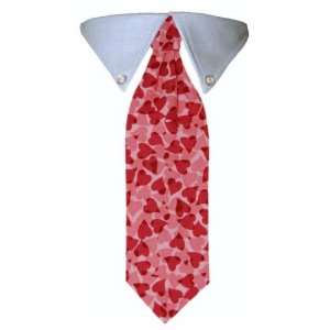  Dog Tie   Valentine Heart Tie for Boy Dog   Medium   Made 