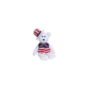  TY Beanie Baby   SAM the Bear (White Version) Toys 