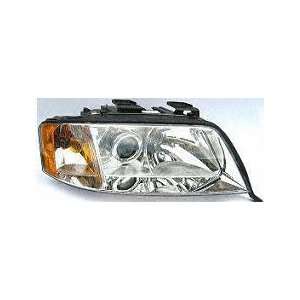 98 00 AUDI A6 HEADLIGHT RH (PASSENGER SIDE), Halogen, 6cyl AWD, until 