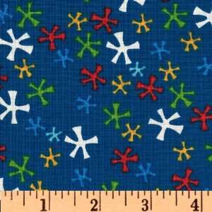  44 Wide What A World Propeller Blue Fabric By The Yard 