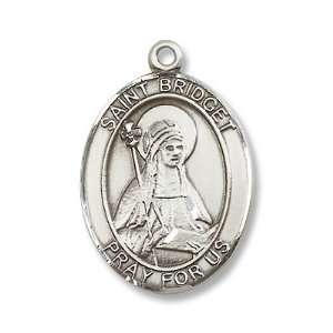  Sterling Silver St Bridget of Sweden Pendant Patron Saint 