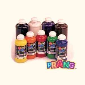 LOT of 5 ~ PRANG Tempera Paint Ready to Use 16 oz. ea. ~ Red, Green 