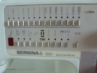 Bernina 1230 Sewing Machine Embroidery Computerized + Extras Very Good 