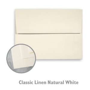  CLASSIC Linen Classic Natural White Envelope   1000/Carton 