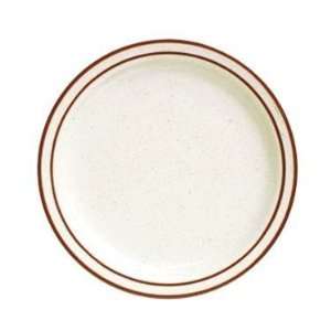   Tuxton Bahamas Brown Speckled White Plate   7 1/4