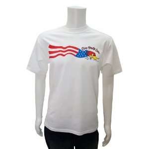   4X White XXXX Large Clay Smith Cams American Flag T Shirt Automotive