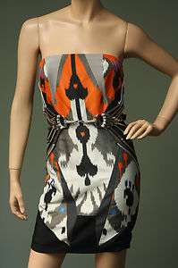 4900 Gucci Spring 2010 IKAT Print Dress w/ Belt  