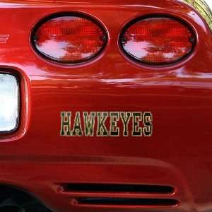    NCAA Iowa Hawkeyes Black Wordmark Car Decal