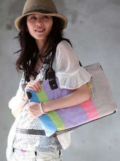 Colorful Lady Hobo Canvas handbag shoulder bag  