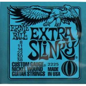  Ernie Ball 2225 Extra Slinky .008 .038 Electric Guitar 