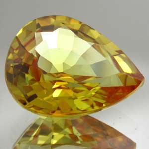 90 CT. YELLOW SAPPHIRE PEAR SHAPE AFRICA NR  