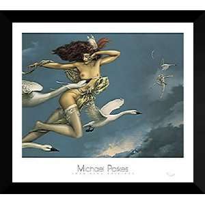  Michael Parkes Framed Art 36x32 Night Flight