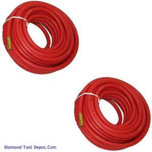 Red Goodyear 50 Foot Air HOSE 3/8 Rubber 2pc  