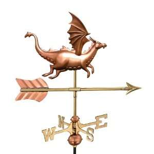 Good Directions 8837P Dragon Cottage Size Copper Weathervane, Polished