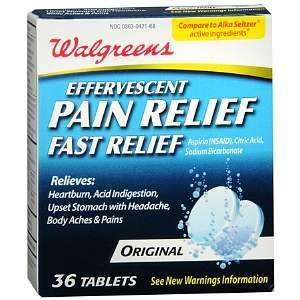   Effervescent Pain Relief Tablets, 36 ea Health 
