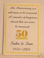 Custom 50th Anniversary Seed Packets Party Favors  