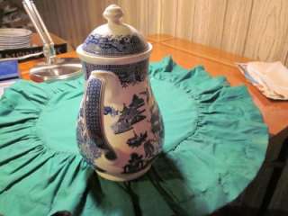 Blue Willow Churchill China Coffee Pot Discontinued 2006  