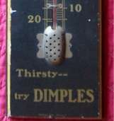 1920s Rodgers Sodas Wooden Advertising Thermometer  