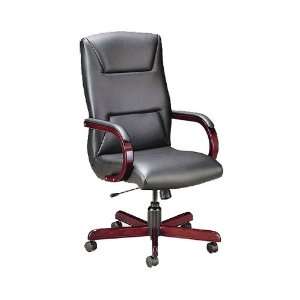   Quick Silver Executive Swivel   Wood Upholstered Arms