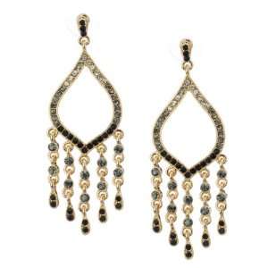  Formal Vintage Elegant Chandelier Earrings in Gold Tone 