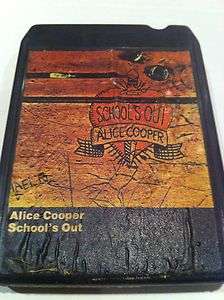 Alice Cooper   Schools Out   8 track tape  