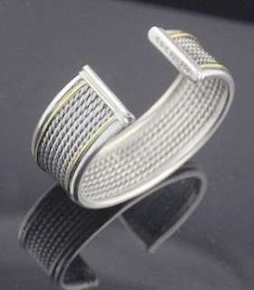 David Yurman 7 Row Wheaton Collection Cuff Bracelet $1650  