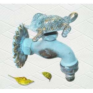 Brass Big Turtle with Baby Turtle on Back Faucet  Kitchen 